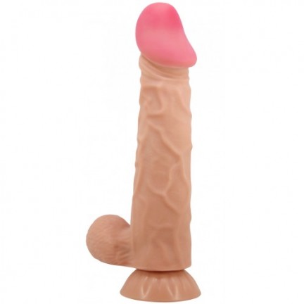 Реалистичный фаллоимитатор с эффектом двойной кожи телесный Pretty Love Sliding Skin Orton 24 см