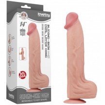 Реалистичный фаллоимитатор с эффектом двойной кожи Lovetoy Sliding-Skin Dual Layer Dong 36 см