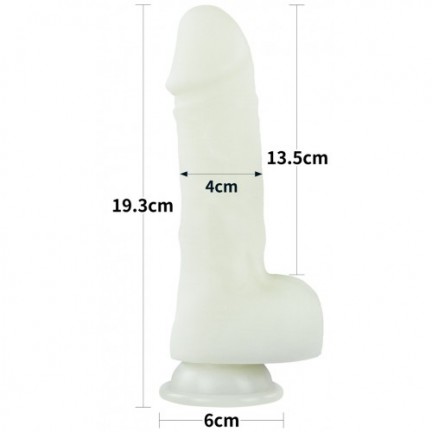 Светящийся в темноте фаллос на присоске Lumino Play Dildo 19 см