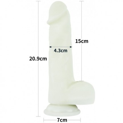 Светящийся в темноте фаллос на присоске Lumino Play Dildo 21 см