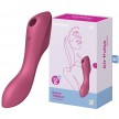 Вакуумный вибро-стимулятор для клитора и точки G Satisfyer Curvy Trinity 3 красный