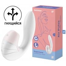 Вибратор с вакуумно-волновым стимулятором клитора Satisfyer Supernova White