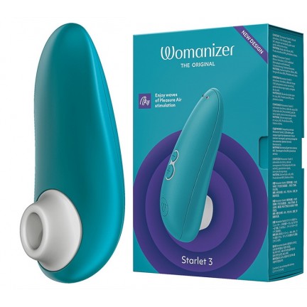 Компактный бесконтактный стимулятор клитора Womanizer Starlet 3 Turquoise