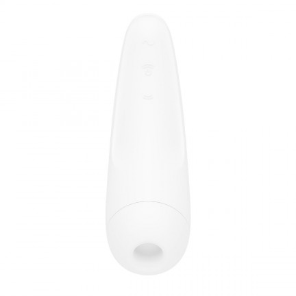 Вакуумный стимулятор Satisfyer Curvy 2+ White с дистанционном управлением