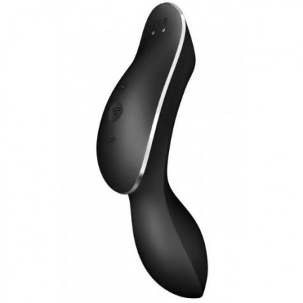 Вакуумный вибростимулятор для клитора и точки G Satisfyer Curvy Trinity 2 черный