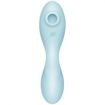 Вакуумный смарт-стимулятор для клитора и точки G Satisfyer Curvy Trinity 5 голубой