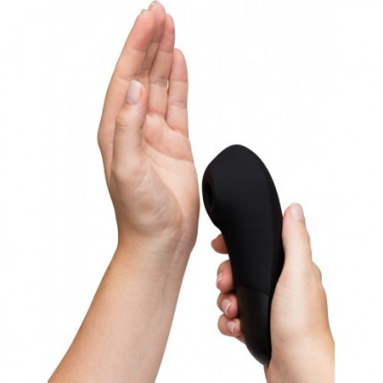 Бесконтактный вакуумно-волновой стимулятор клитора с вибрацией Womanizer Enhance черный