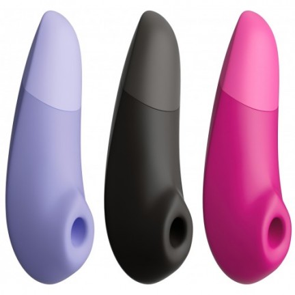 Бесконтактный вакуумно-волновой стимулятор клитора с вибрацией Womanizer Enhance черный