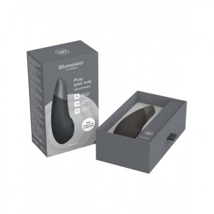 Бесконтактный вакуумно-волновой стимулятор клитора с вибрацией Womanizer Enhance черный