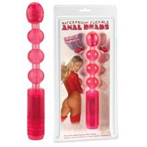 Анальная цепочка с вибрацией Waterproof Flexible Anal Beads Pink