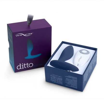 Анальная втулка We-Vibe Ditto с вибрацией и с дистанционным пультом синий