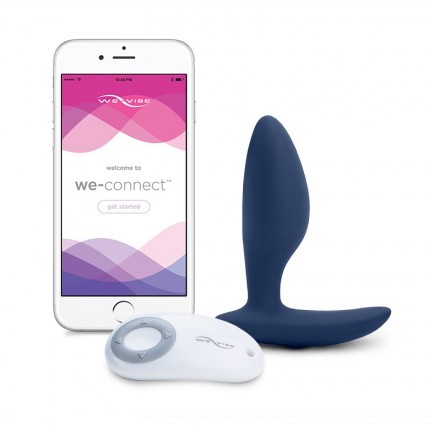 Анальная втулка We-Vibe Ditto с вибрацией и с дистанционным пультом синий