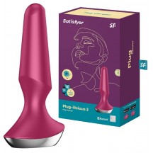 Анальный смарт-стимулятор с вибрацией Satisfyer Plug-ilicious 2 розовый