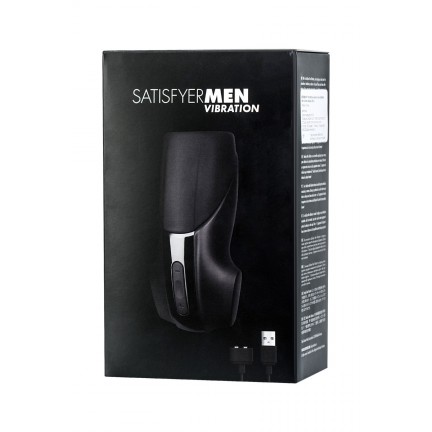 Мастурбатор Satisfyer Men Vibration черного цвета