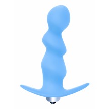 Анальная пробка с вибрацией Spiral Anal Plug Blue