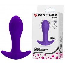 Анальная пробка для ношения с вибрацией Pretty Love Anal Plug Massager фиолетовая