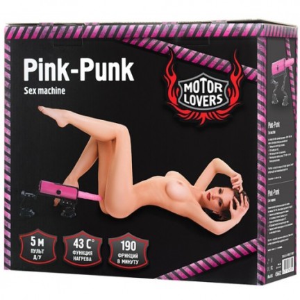 Компактная секс-машина с функцией нагрева Pink-Punk MotorLovers
