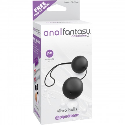 Анальные шарики AFC Vibro Balls Black