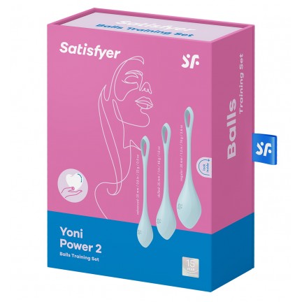 Вагинальные шарики Satisfyer Yoni Power 2 голубые