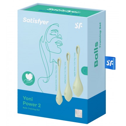 Вагинальные шарики Satisfyer Yoni Power 2 салатовые