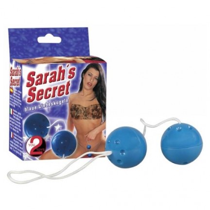 Шарики вагинальные синие Секрет Сары