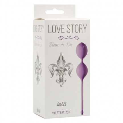 Вагинальные шарики Love Story Fleur-de-lisa Violet fantasy фиолетовые