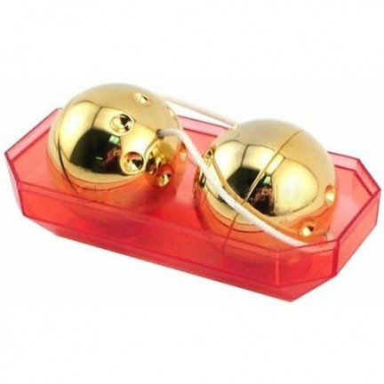 Два золотых вагинальных шарика Gold Balls Set