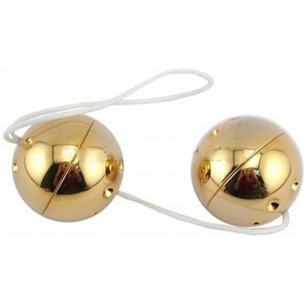 Два золотых вагинальных шарика Gold Balls Set