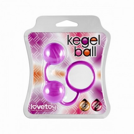 Вагинальные шарики Kegel ball пурпурные