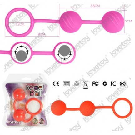 Вагинальные шарики Kegel ball розовые