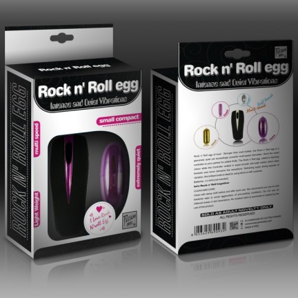 Виброяйцо Rock n Roll egg голубое