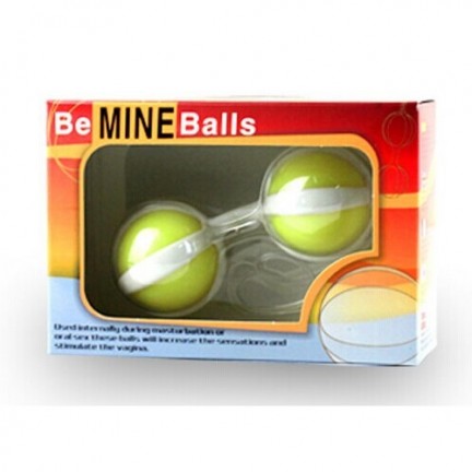 Вагинальные шарики Be Mine Balls желтые