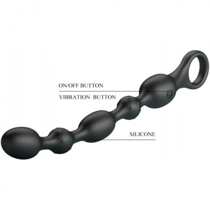 Анальная цепочка с вибрацией Pretty Love Van