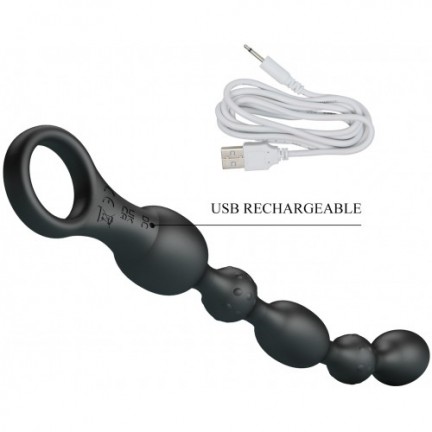 Анальная цепочка с вибрацией Pretty Love Van