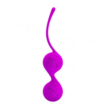 Вагинальные шарики со смещённым центром тяжести Pretty Love Kegel Tighten Up I, пурпурные