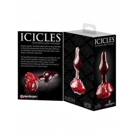 Анальная пробка из стекла Icicles №76 Анальная пробка из стекла Icicles №76