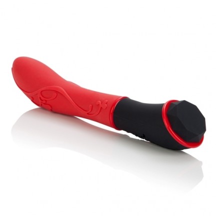 Красный вибромассажер из силикона Tantric Nirvana Massager