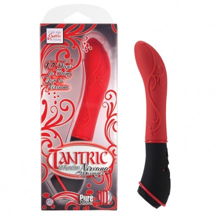 Красный вибромассажер из силикона Tantric Nirvana Massager Красный вибромассажер из силикона Tantric Nirvana Massager