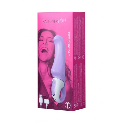 Вибратор Satisfyer Charming Smile для точки G нежно-фиолетового цвета