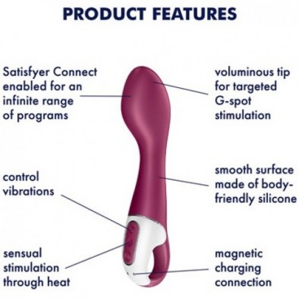 Смарт-вибратор с подогревом для зоны G Satisfyer Hot Spot