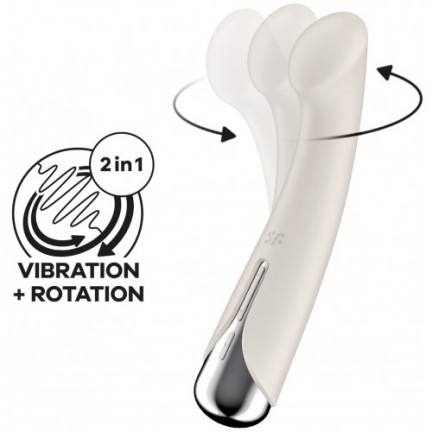 Вибратор для точки G с ротацией Satisfyer Spinning G-Spot 1 Beige Вибратор для точки G с ротацией Satisfyer Spinning G-Spot 1 Beige