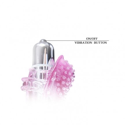 Розовый вибратор для клитора Finger Vibrator