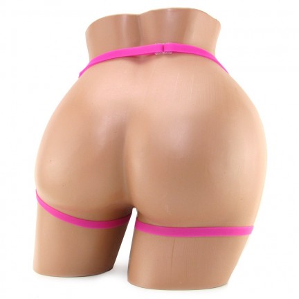 Розовая силиконовая вибробабочка на силиконовых ремешках Silicone Love Rider Розовая силиконовая вибробабочка на силиконовых ремешках Silicone Love Rider