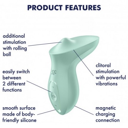 Клиторальный вибростимулятор Satisfyer Exciterrr мятный