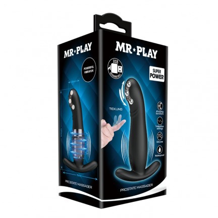 Вибромассажер простаты Mr.Play с волновым эффектом Вибромассажер простаты Mr.Play с волновым эффектом