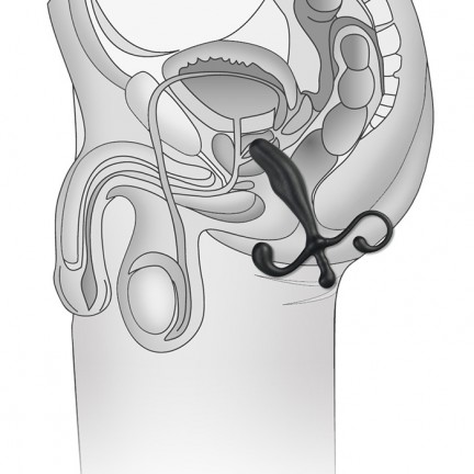 Черный массажер простаты