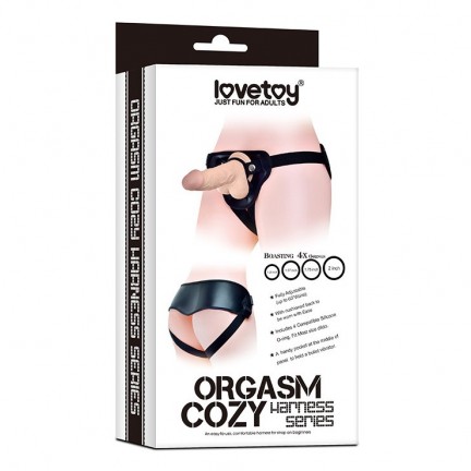 Ремень для страпона Orgasm cozy harness series чёрный