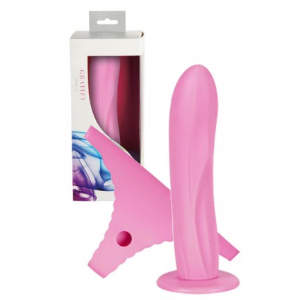 Страпон Vibe Therapy Gratify Strap Pink