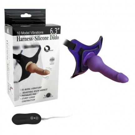 Страпон с 10 функциями вибрации 6 in Silicone Vibrating Strap On Страпон с 10 функциями вибрации 6 in Silicone Vibrating Strap On