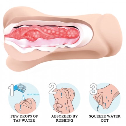 Мастурбатор-вагина с эффектом выделения смазки